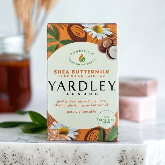 3 Yardley® London Shea Buttermilk Bar Soap NOURISHING Bath BAR 4.25oz - Picture 5 of 11